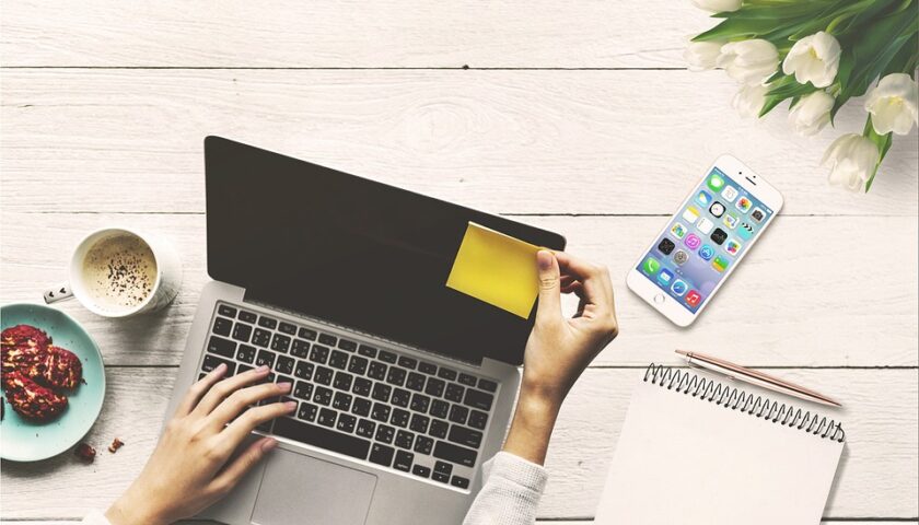 travail ordinateur portable