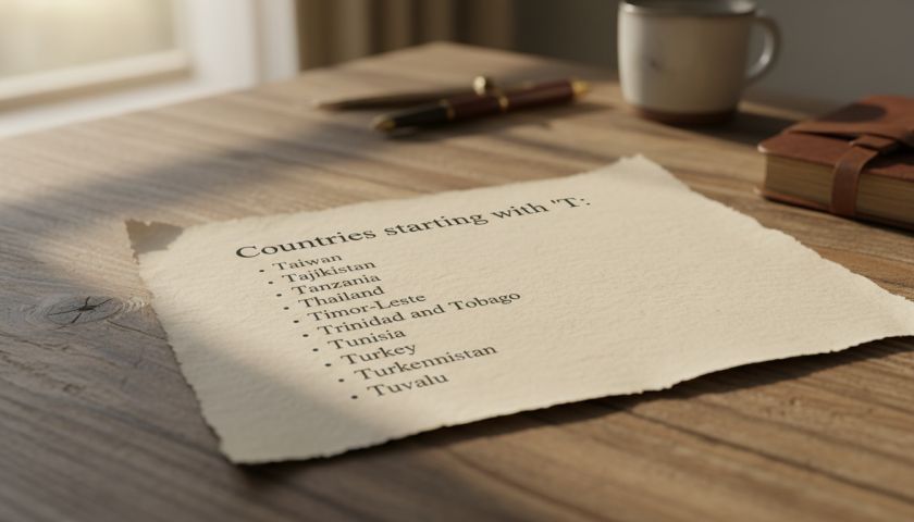 découvrez la liste complète des pays dont le nom commence par la lettre t, avec des informations géographiques et culturelles essentielles.