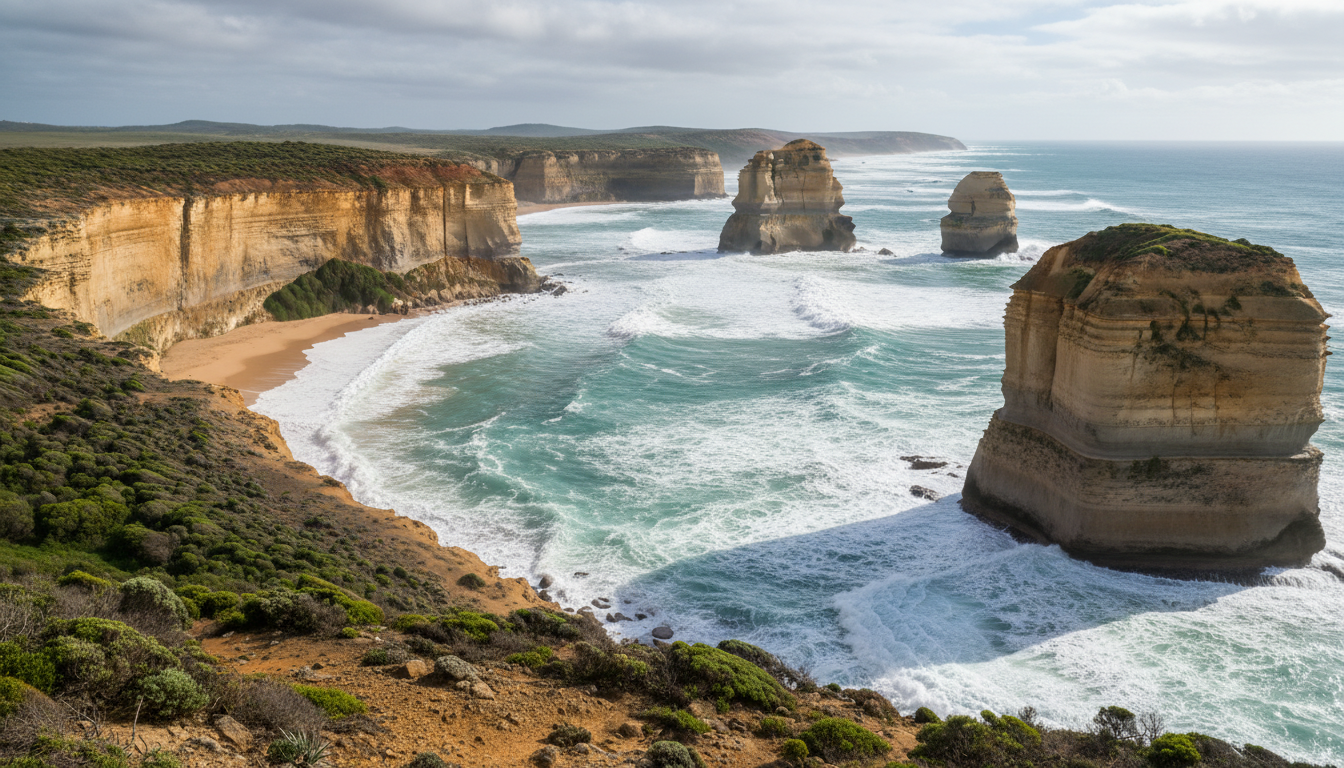 découvrez la grande ocean road lors d'une aventure inoubliable d'une journée. profitez des paysages côtiers spectaculaires, des plages, et des attractions emblématiques sur cette route mythique.