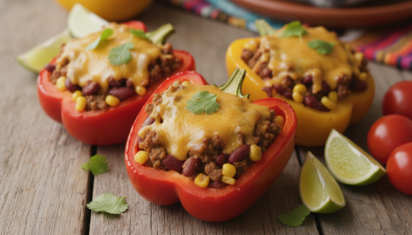 découvrez notre recette de poivrons farcis aux saveurs authentiques du mexique, un délice savoureux et coloré qui ravira vos papilles.