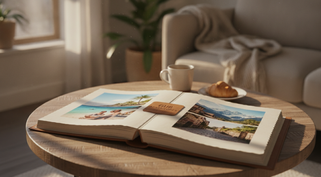 créez un livre photo personnalisé pour immortaliser vos souvenirs de vacances et revivre chaque moment précieux avec élégance et émotion.
