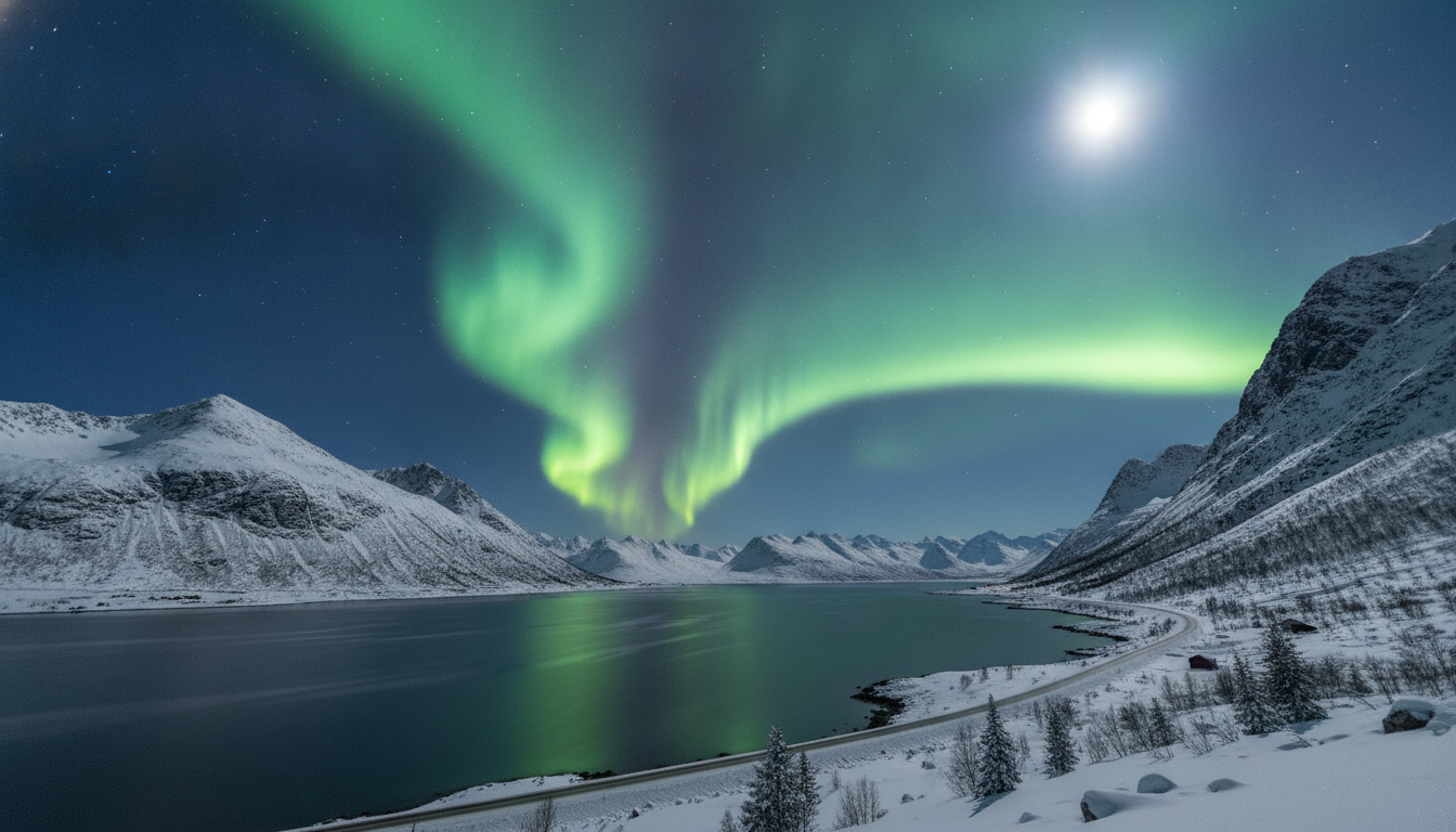 découvrez la beauté magique des aurores boréales illuminant le ciel nocturne de tromsø, en norvège, un spectacle naturel à ne pas manquer.